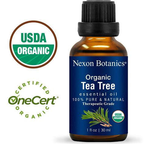 Nexon Botanics Organic Tea Tree Oil 30 Ml Melaleuca Alternifolia Oils