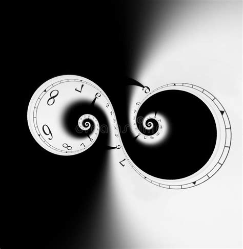 Espiral Infinito Del Reloj De Tiempo Foto De Archivo Imagen De Arte