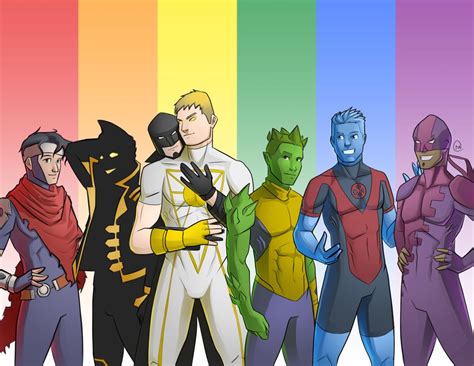 Superhero Pride Male Art Print By Micahdraws Wiccan Marvel Marvel Character Design