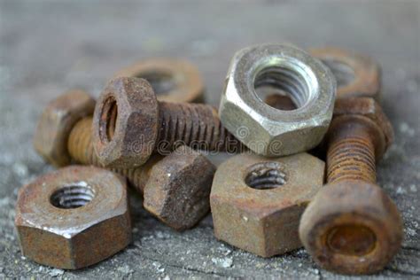 Rusty Bolts And Nuts Stock Photo Image Of Clear Mechanic 54599460