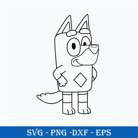 Bluey Coloring Pages Rusty The Best Porn Website
