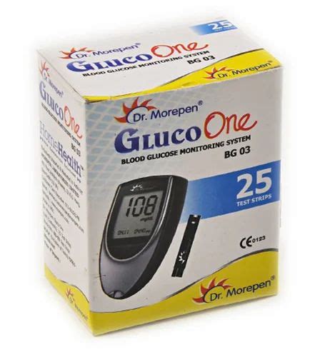 Dr Morepen Gluco One BG 03 Blood Glucose Test Strip For Personal At Rs