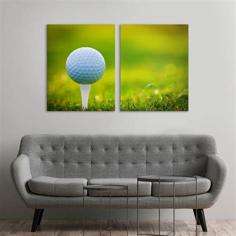 Golf Ball Canvas Wall Art Texelprintart Sports Wall Art Canvas