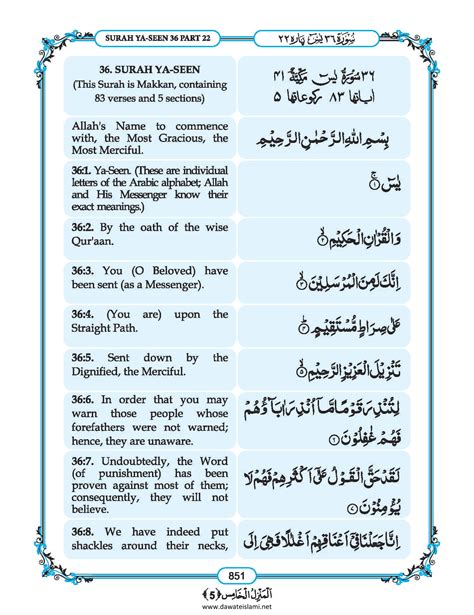 Surah Yaseen In English Listen Audio Mp3 And Download English Pdf