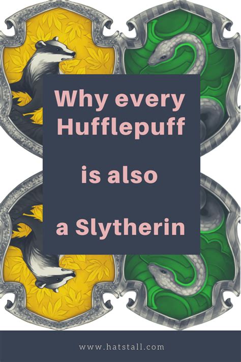 Wait - is every Hufflepuff also a Slytherin? in 2020 | Hogwarts house ...