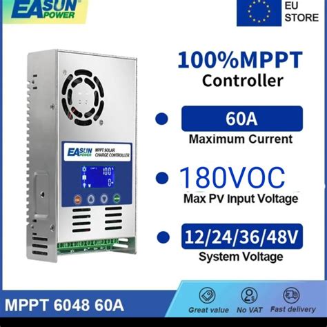 Jual Mppt Easun Power A V V V V Scc Solar Charge Controller