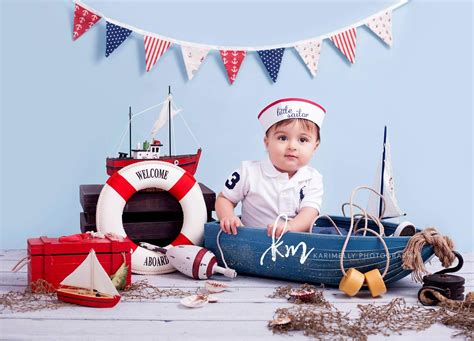 Nautical Themed Birthday Nautical Baby Birthday Photography Sailor