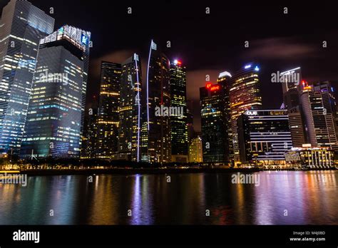 The Skyscrapers Of Singapore Stock Photo Alamy