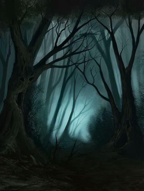 Forest Drawing Forest Illustration Creepy Backgrounds