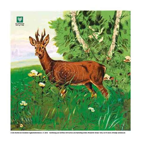 Weihrauch luftgewehr hw 50 s luftgewehr kal. DJV Luftgewehr-Jagdscheibe Rehbock - Jagdaktiv