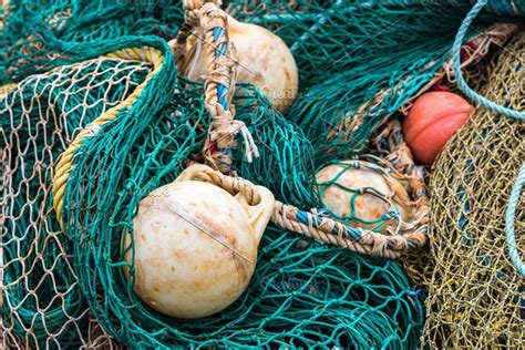 Old Fishing Nets And Ropes Featuring Fishing Nets And Ropes Fishing