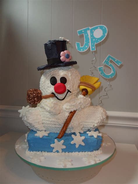 Frosty The Snowman Birthday Cake
