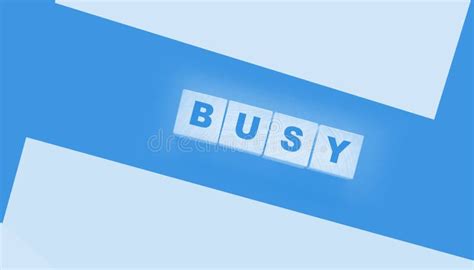 Word Busy Made With Cube Wooden Blocks Business Career Concept Stock