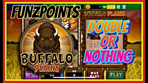 Double Or Nothing Funzpoints Buffalo Plains Online Slots Win Real Money Youtube