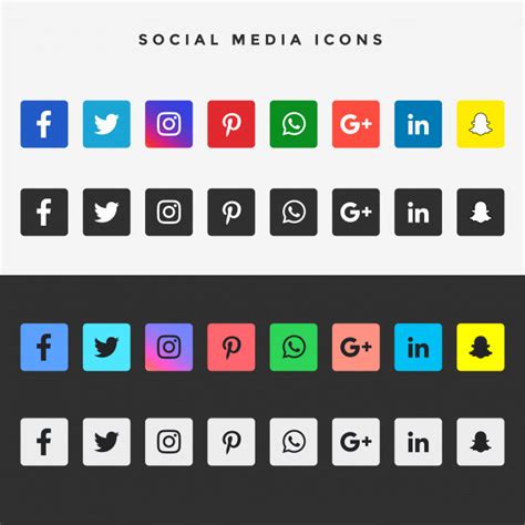 110 Beautiful Free Social Media Icons Sets Graphic Design Resources