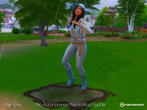 The Sims Resource No Autonomous Play In Mud Puddle