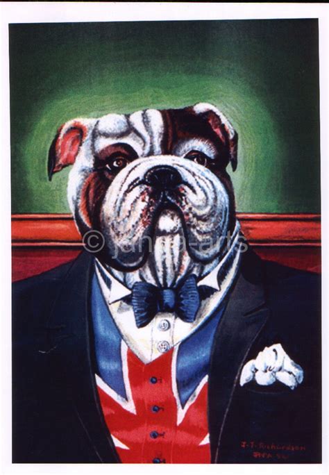 Winston Churchill Bulldog Painting At Explore