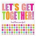 Let's Get Together! Invitation | Zazzle | Tea party invitations ...