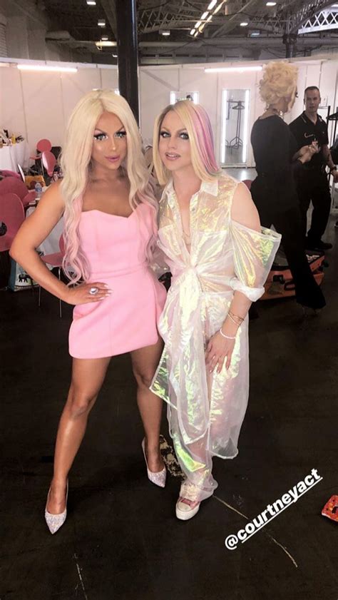 Farrah Moan And Courtney Act At Drag World London 2018 Women Farrah