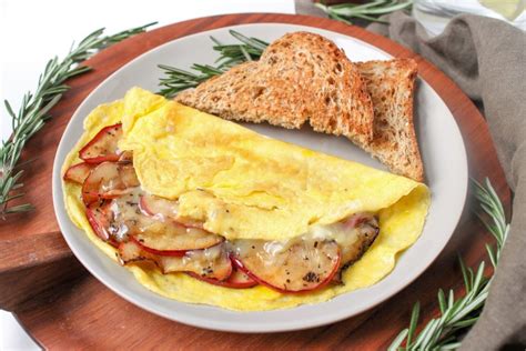 Apple Omelette With White Cheddar Healthy Breakfast