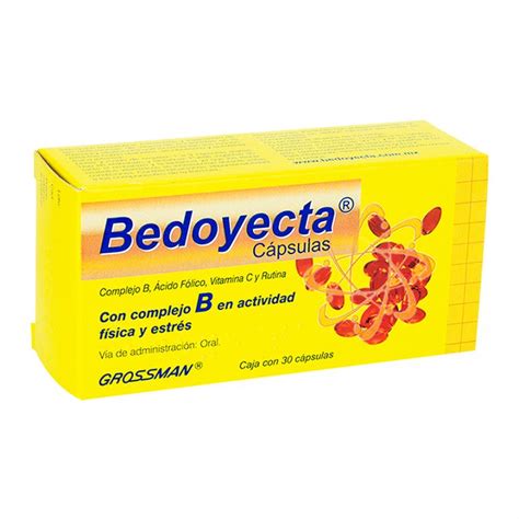 Bedoyecta Complejo Bacido Folicovitamina C 30 Cap 100mg0500mg36mg