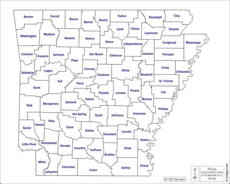 Arkansas Free Map Free Blank Map Free Outline Map Free