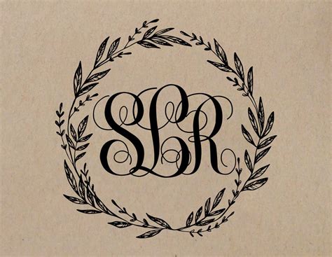 Wedding Monogram Stamp Personalized Wedding Stamp Rubber Etsy