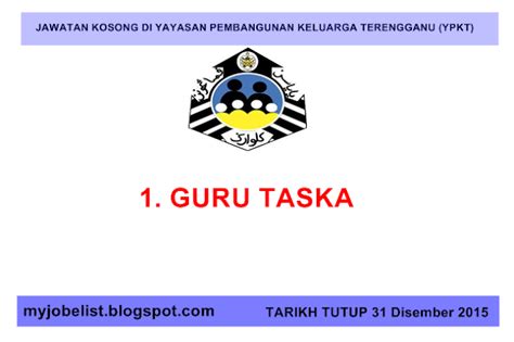Established on april 25, 1986. Jawatan Kosong di Yayasan Pembangunan Keluarga Terengganu ...
