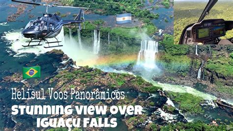 helisul iguazu falls brazil helicopter tour stunning views sitting next to the pilot youtube