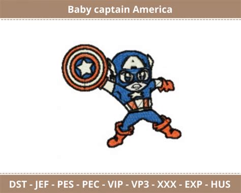 Free Captain America Embroidery Design Marvel Superhero Machine