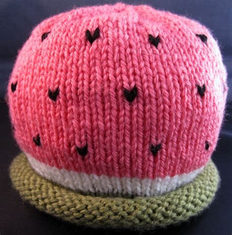 Watermelon Baby Hat Newborn 24 Months Custom And Handmade To