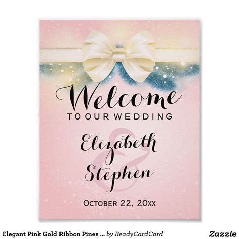 Create Your Own Poster Zazzle Floral Wedding Sign Floral Bridal