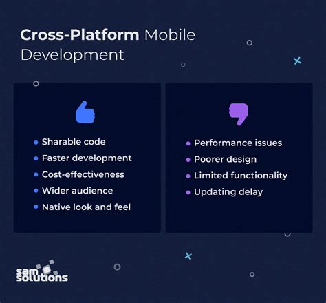 Cross Platform Mobile Development Five Best Frameworks Sam Solutions