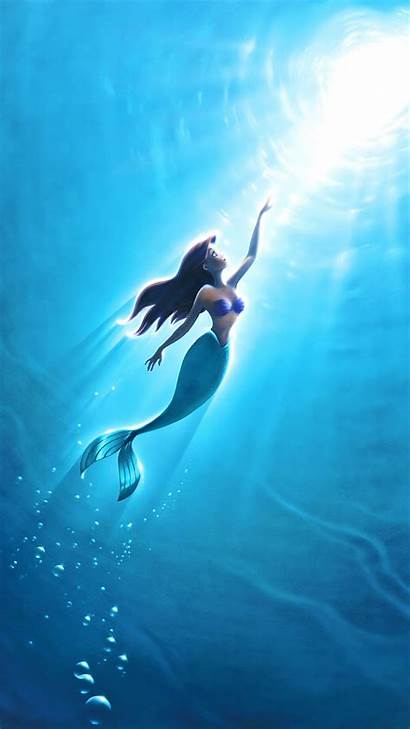 Disney Ariel Mermaid Animated Princess Lockscreen Wallpapers