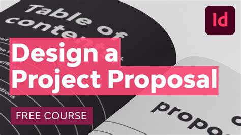 How To Design A Project Proposal In Adobe Indesign Free Course Youtube