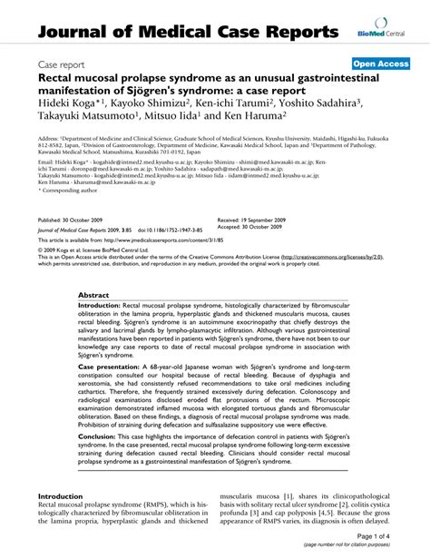 Pdf Rectal Mucosal Prolapse Syndrome As An Unusual Gastrointestinal