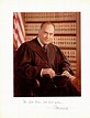 Potter Stewart Autograph - signed color portrait of Justice Stewart