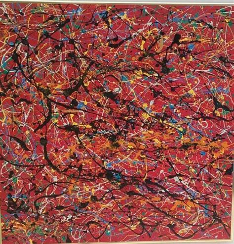 1951 Jackson Pollock Abstract Painting Signed
