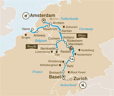 Scenic Cruises Rhine River Cruise Itineraries