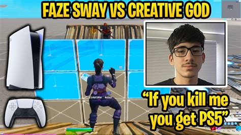 Faze Sway Challenged Creative Gods To Kill Him In Creative Fill For A