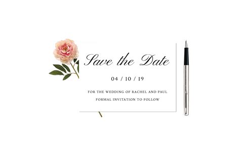 Traditional Formal Save The Date