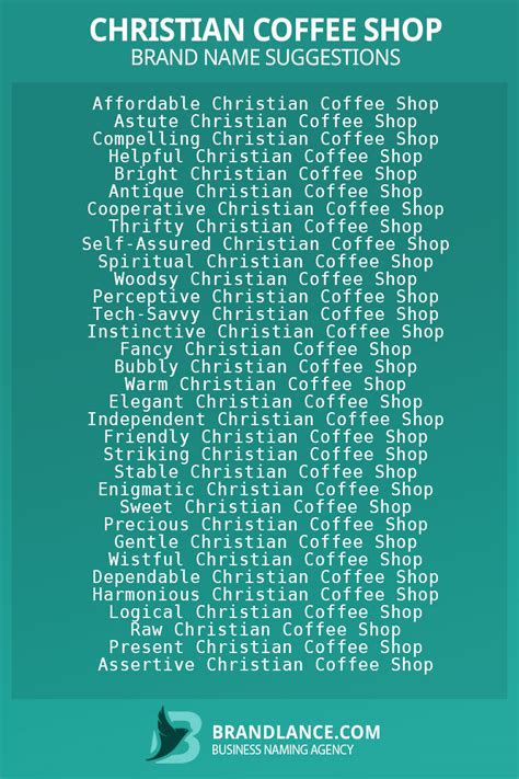Cool Coffee Shop Names
