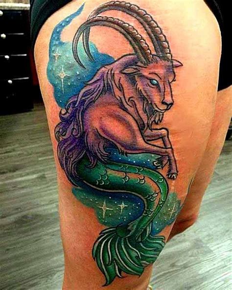 50 Best Capricorn Tattoo Ideas Hike N Dip Capricorn Tattoo Mermaid