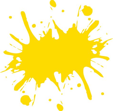 Yellow Paint Splash Png Vexel Full Size Png Clipart Images Download