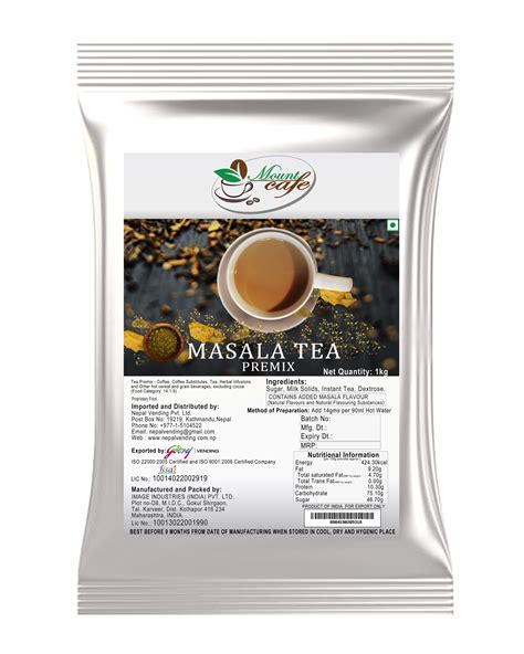Masala Tea Premix Nepal Vending