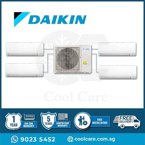 Daikin Aircon System 4 MKS90TVMG CTKS25TVMG X 2 CTKS35TVMG