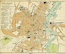 Old map of #Belfast | Belfast map, Belfast northern ireland, Belfast city