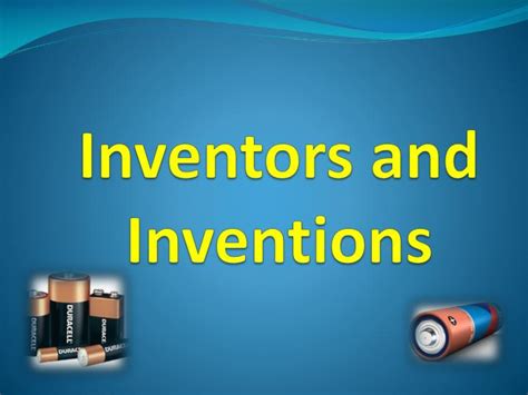 Ppt Inventors And Inventions Powerpoint Presentation Free Download