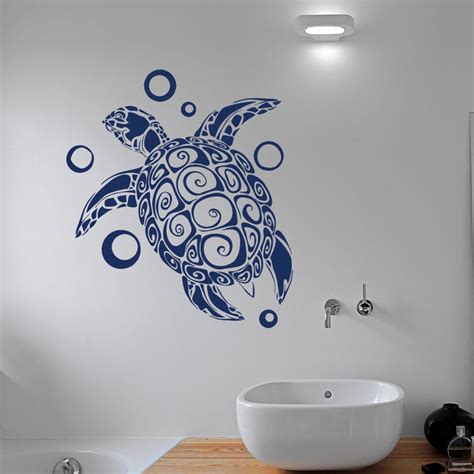 Turtle Wall Decal Sticker Sea Animals Tortoise Shell Decals Etsy Kids
