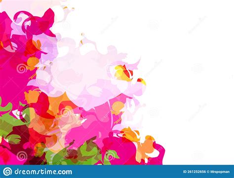 Abstract Vector Splash Paint Color Isolate Background Design